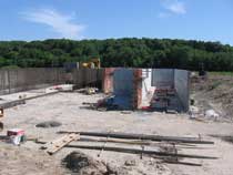 Water Basin Construction Progress